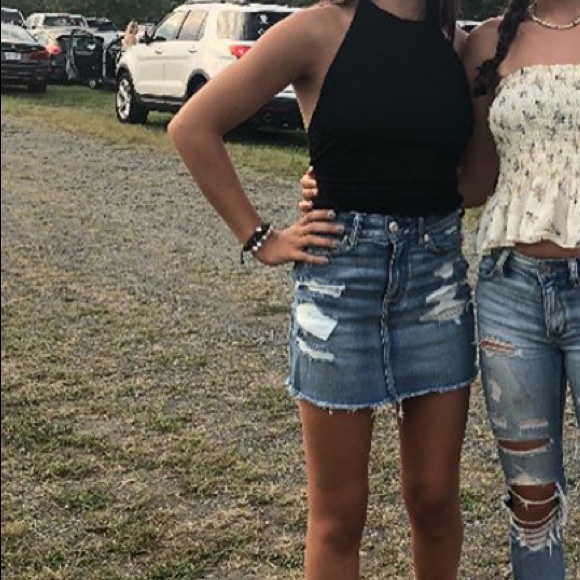 AMERICAN EAGLE denim ripped skirt - Picture 5 of 5